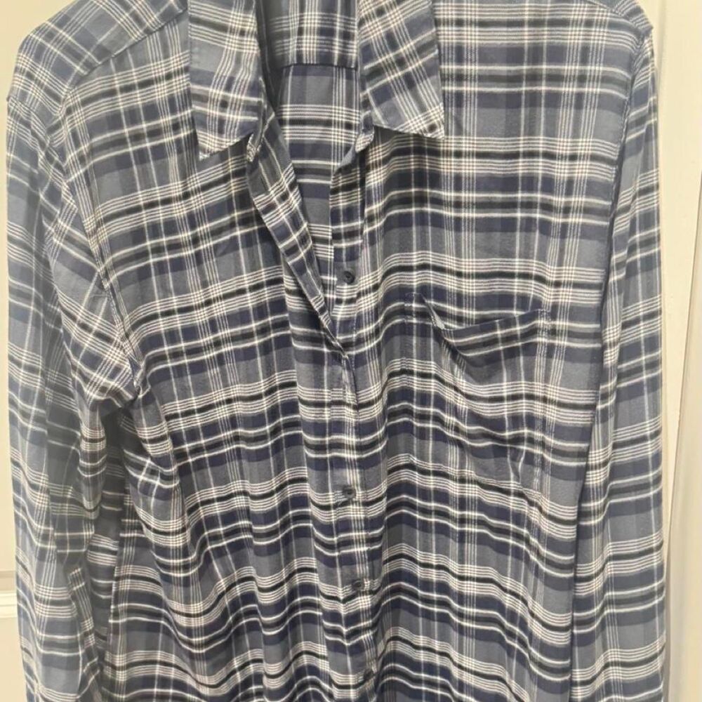 Treasure & Bond “Boyfriend” plaid shirt in women’s size 2X.